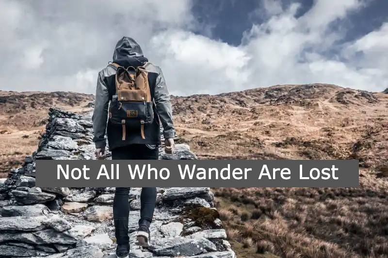 “Not All Who Wander Are Lost” Meaning