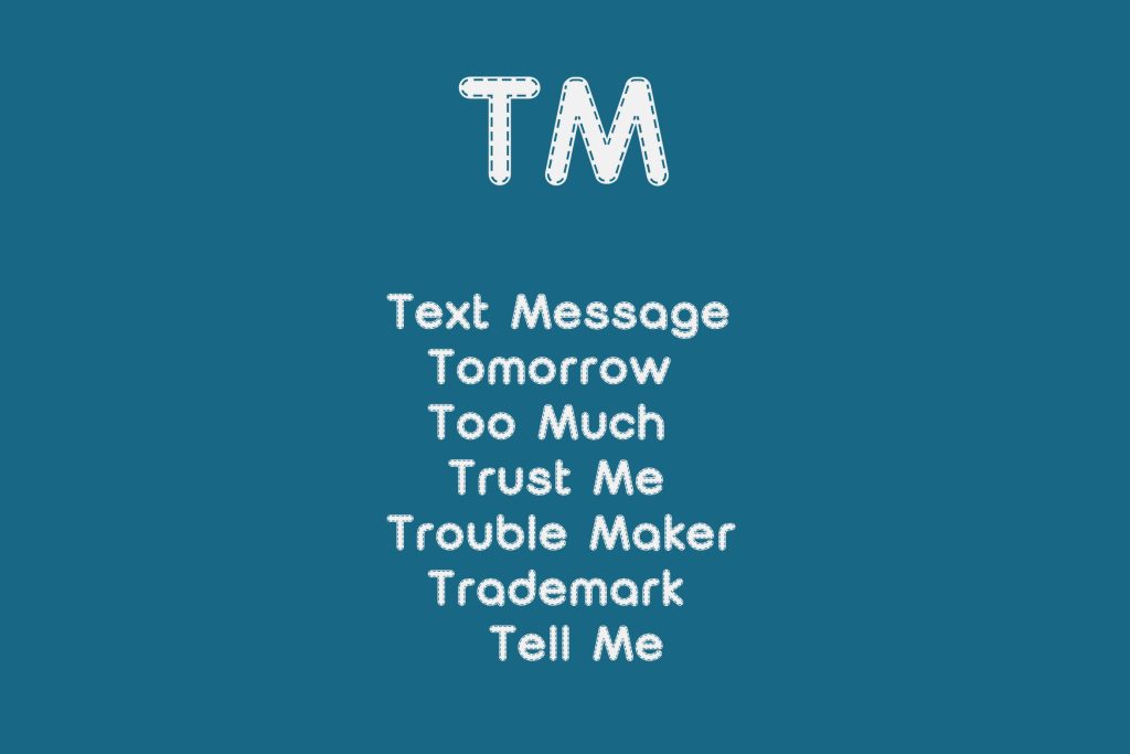 TM meaning in text and social media