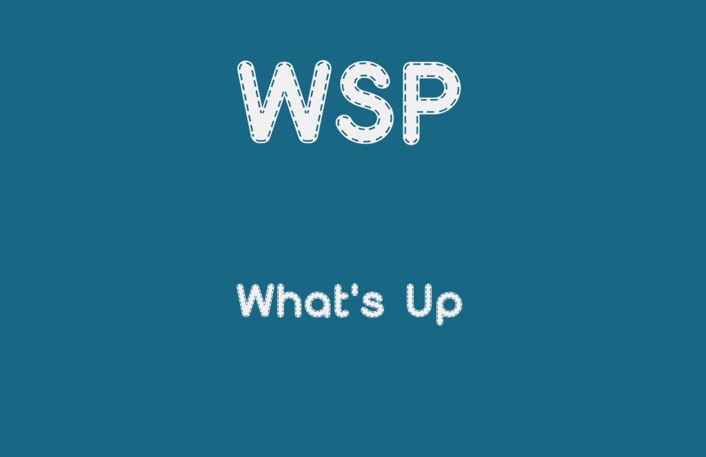 WSP means what's up