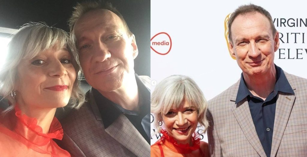 Hermine Poitou and her husband David Thewlis