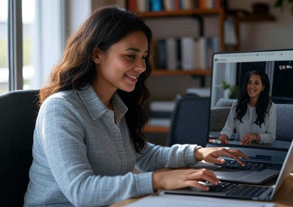 a woman make money from social media