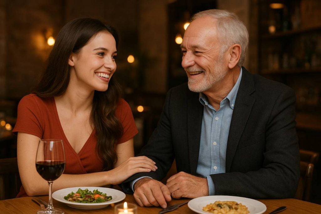 a young woman date an older man