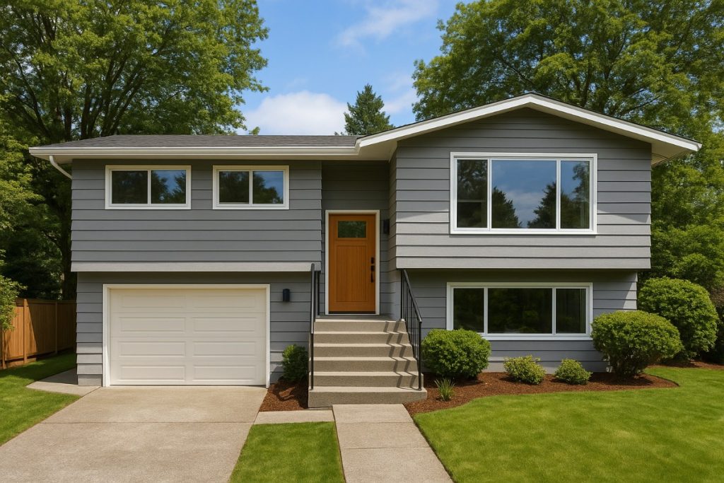 split level living house