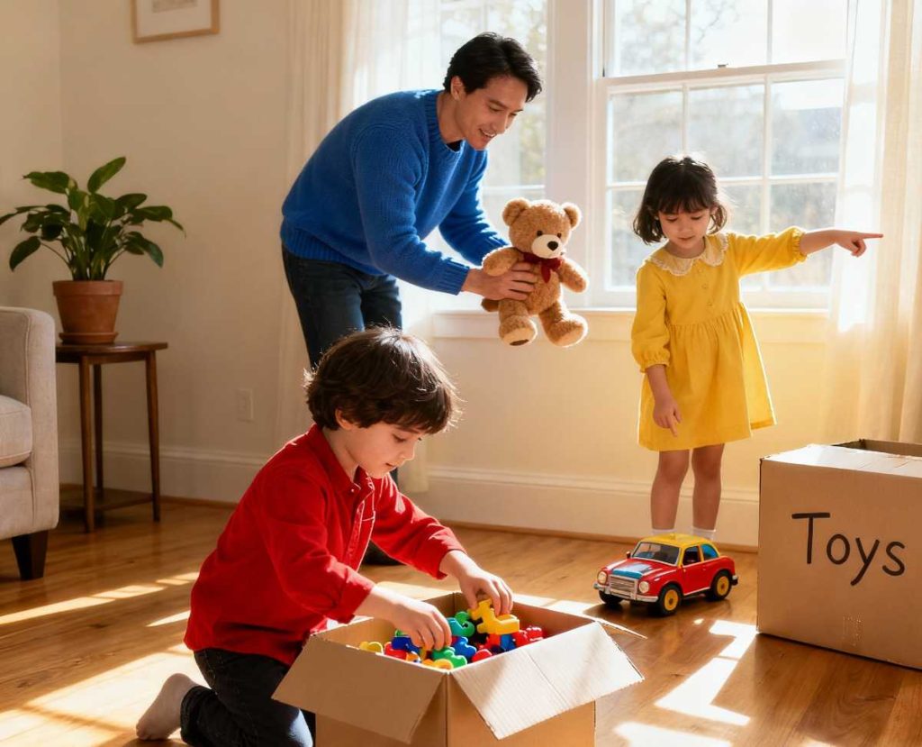 prepare move with kid and packing