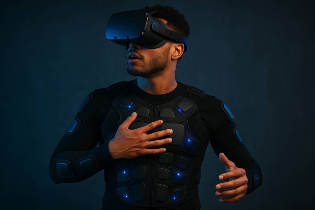 a man with VR