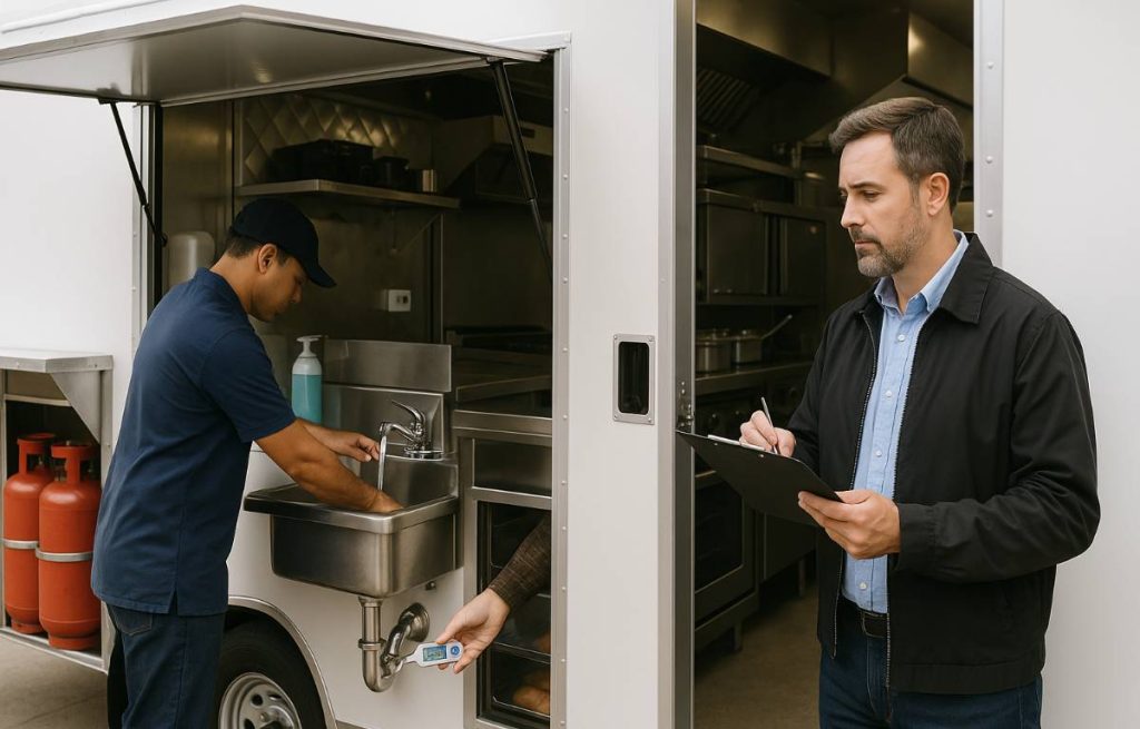 Food truck health inspection