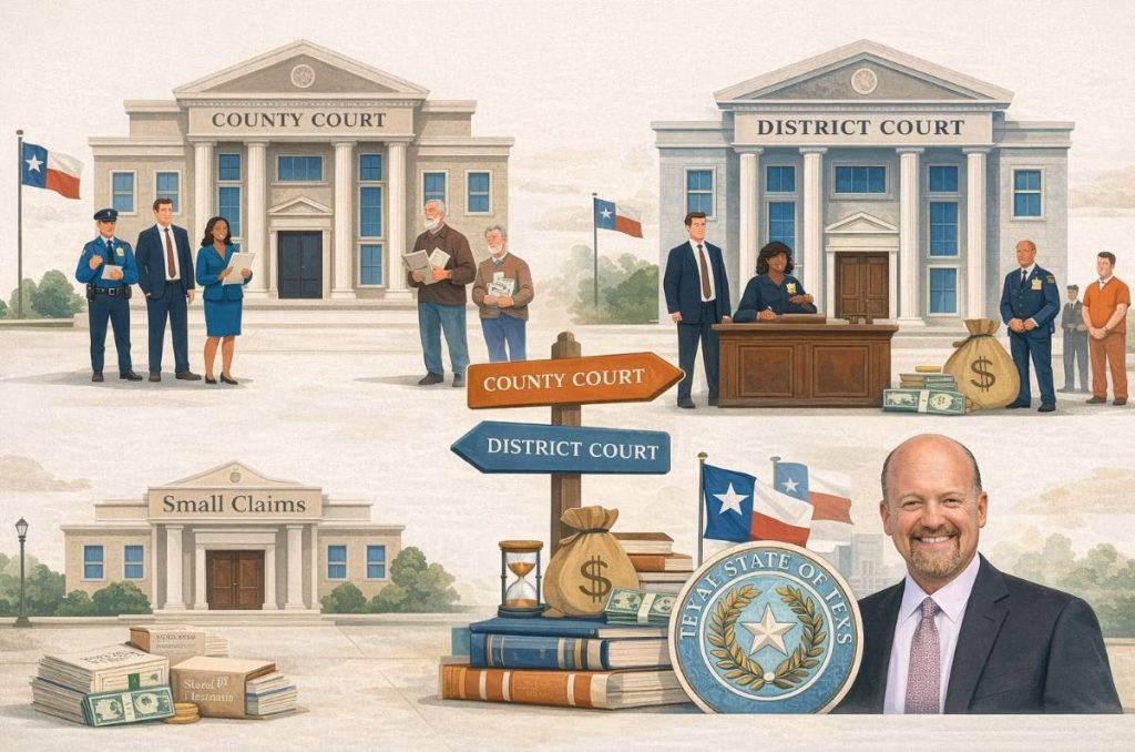 Texas trial courts comparison illustration