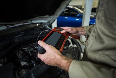 engine control unit on an Audi