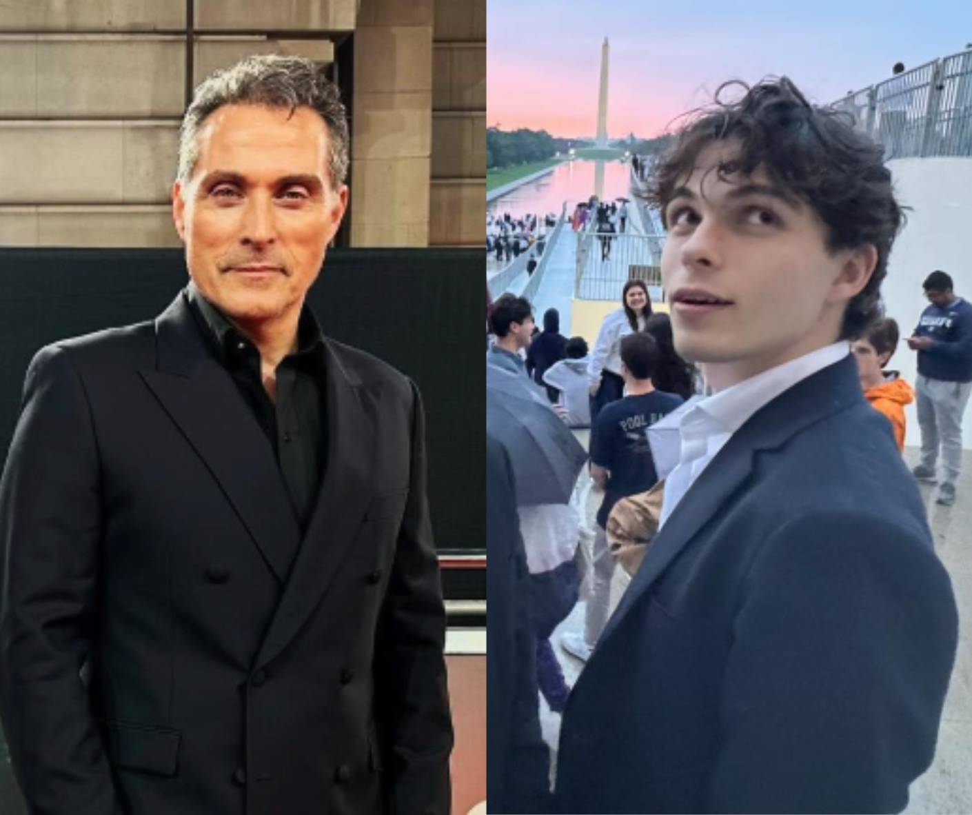 Rufus Sewell and his son William Douglas Sewell